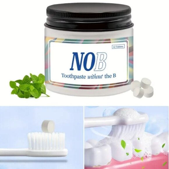 NoBs Whitening And Fresh Toothpaste Tablets - 62 Tablets - Picture 2 of 5